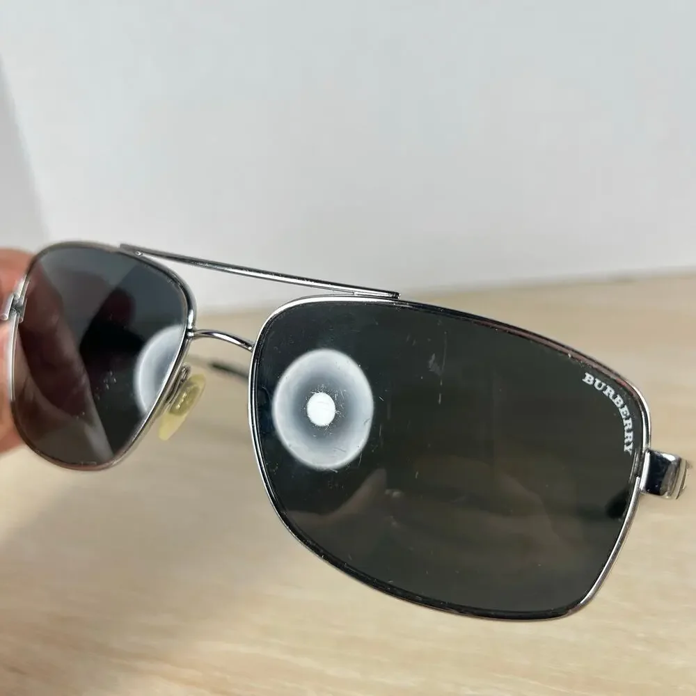 Burberry B3074 1003/87 Sunglasses FRAMES ONLY Silver Black 63-15-135